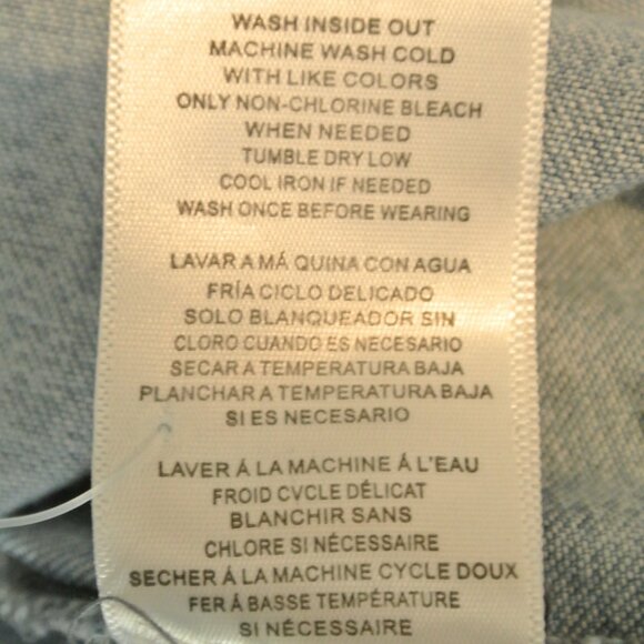 NEW Wash Lab Oversized Denim Shirt Size M #2113 - Picture 8 of 8